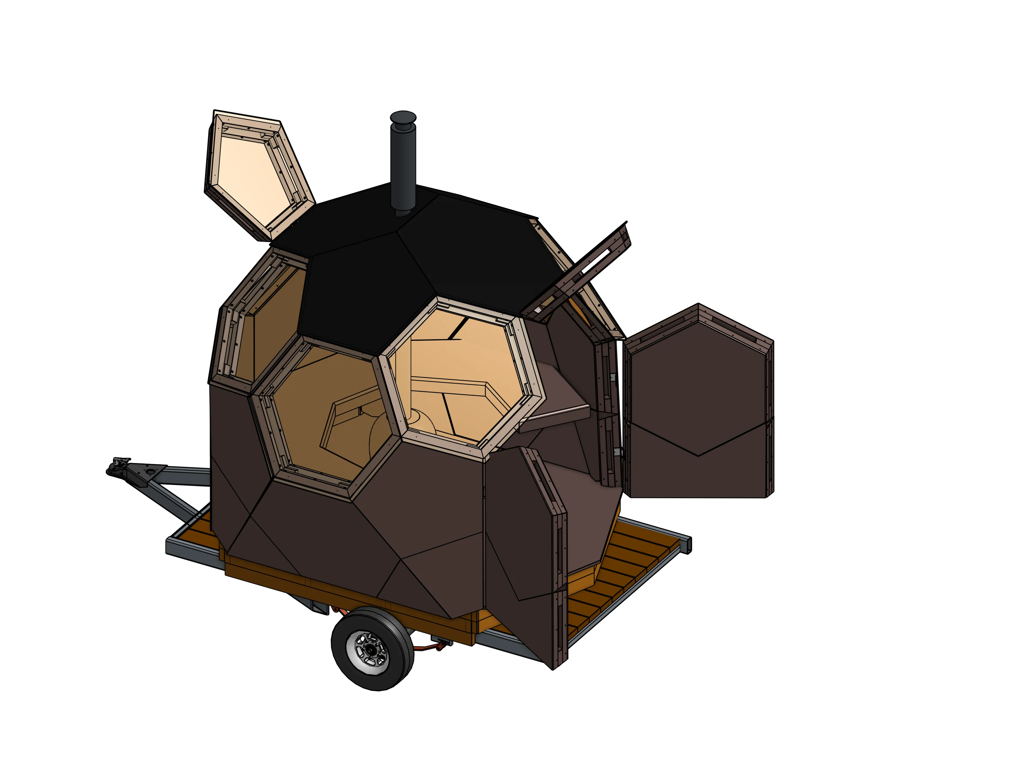 Widok CAD Saunosphere™ 2
