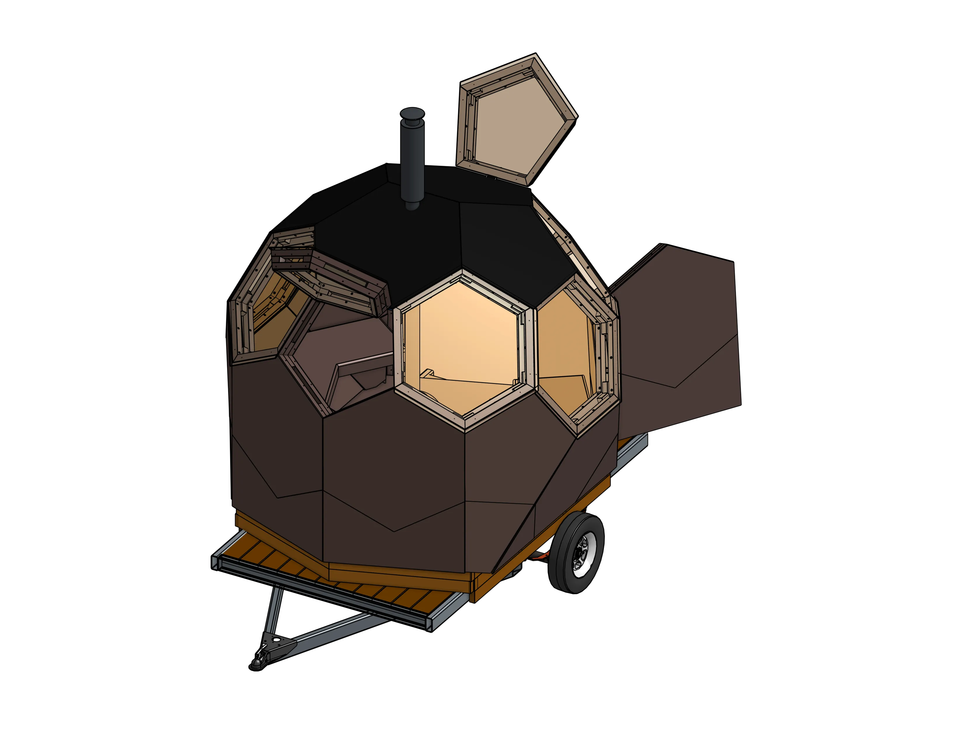 Widok CAD Saunosphere™ 3