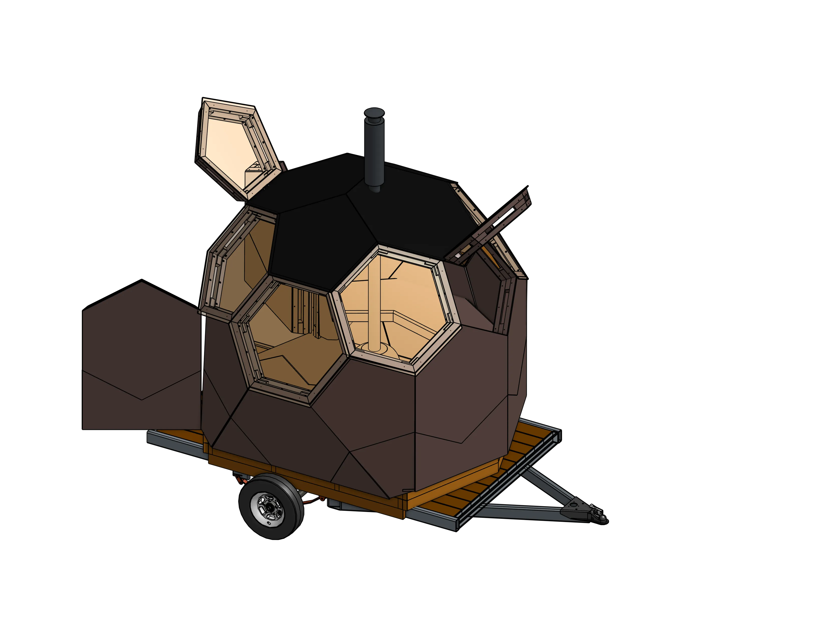 Widok CAD Saunosphere™ 4